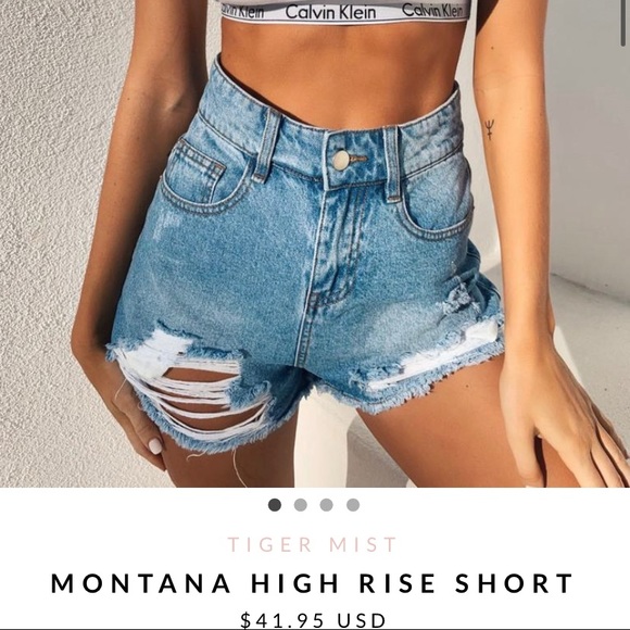 Tiger Mist Pants - Tiger Mist Montana high rise shorts